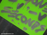 Gone in 60 Seconds spray paint lettering